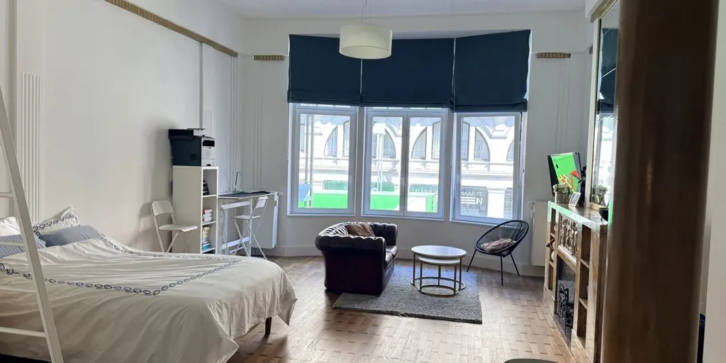 Schlafzimmer - Studio with Bondgenotenlaan View in Leuven