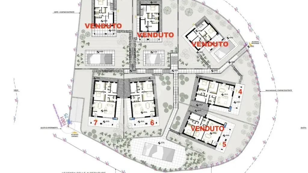 Plan - Modern Villa with Lake View in Lazise
