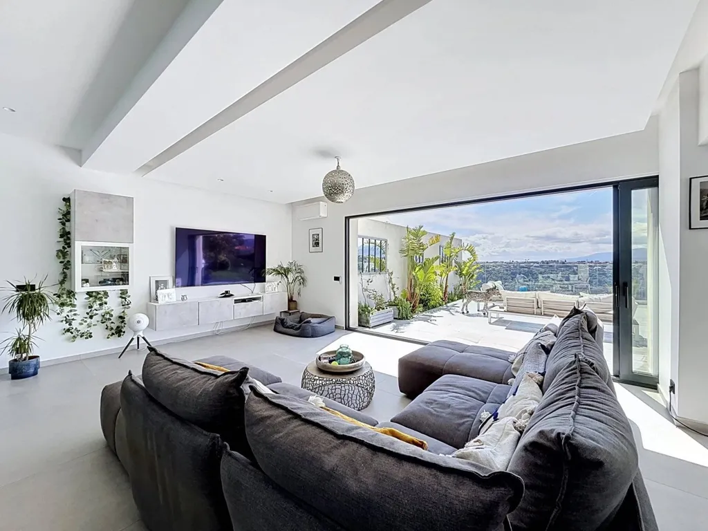Séjour - Villa Moderne avec Vue Mer à St Pierre de Féric