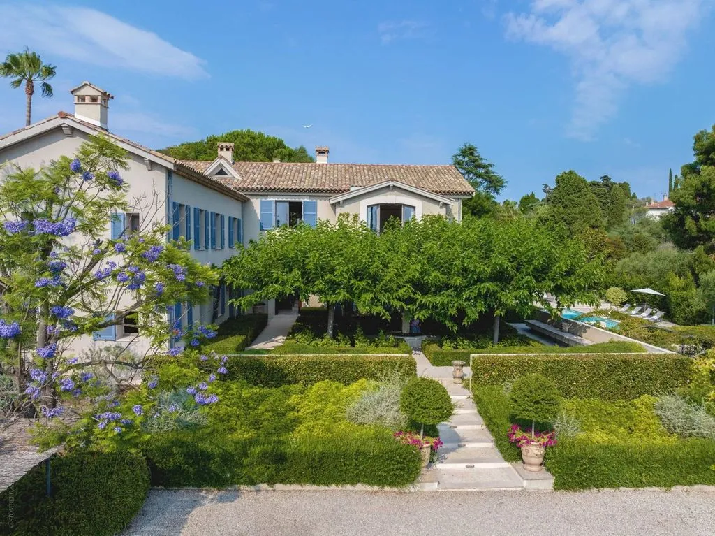 Aerial - Luxury Villa with Heated Pool in Cap d'Antibes