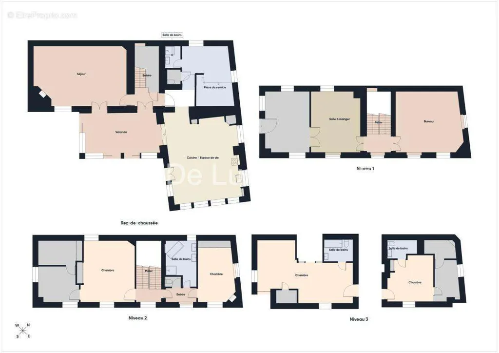 Planimetria - Character House with Panoramic View in Caluire-et-Cuire