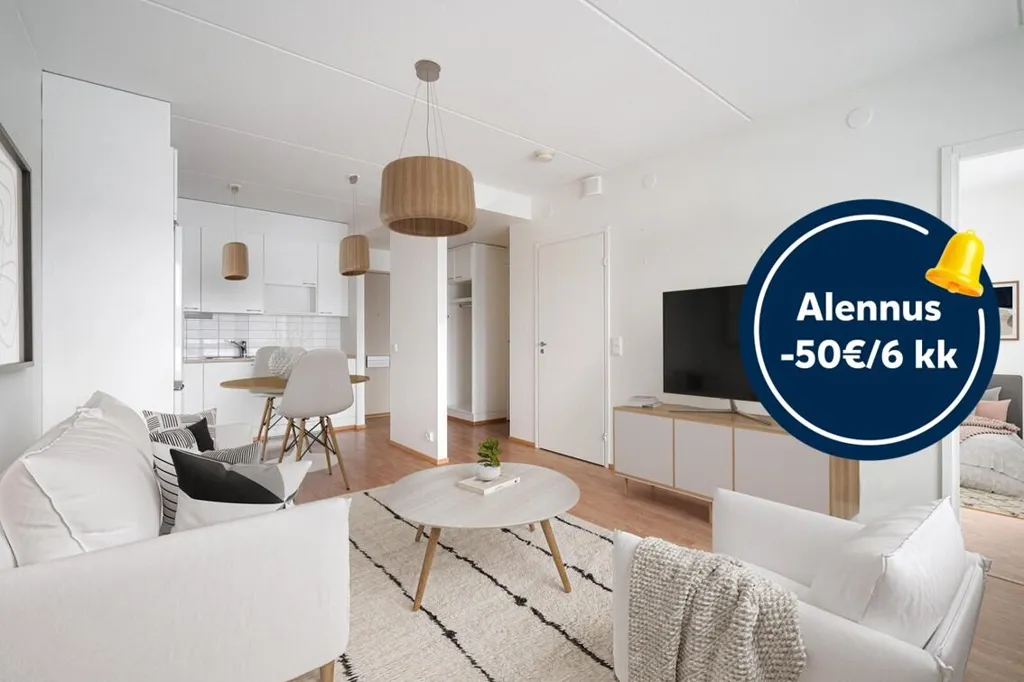 Living Room - Apartment with Balcony in Keljo, Jyväskylä