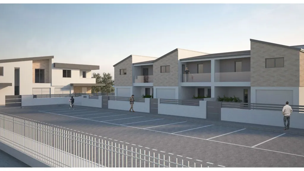 New Build Triplex with Private Garden in Brugine