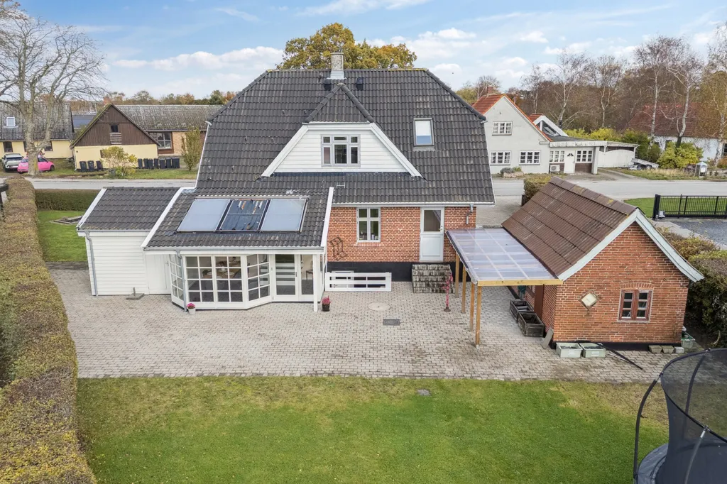 Vue aérienne - Maison 6 pièces à Slagelse