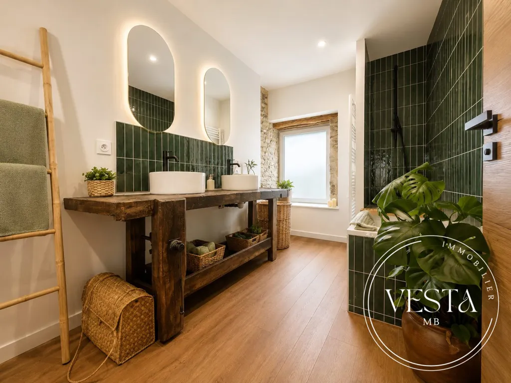 Salles de bain - Maison de charme avec jardin à Fleurey-sur-Ouche