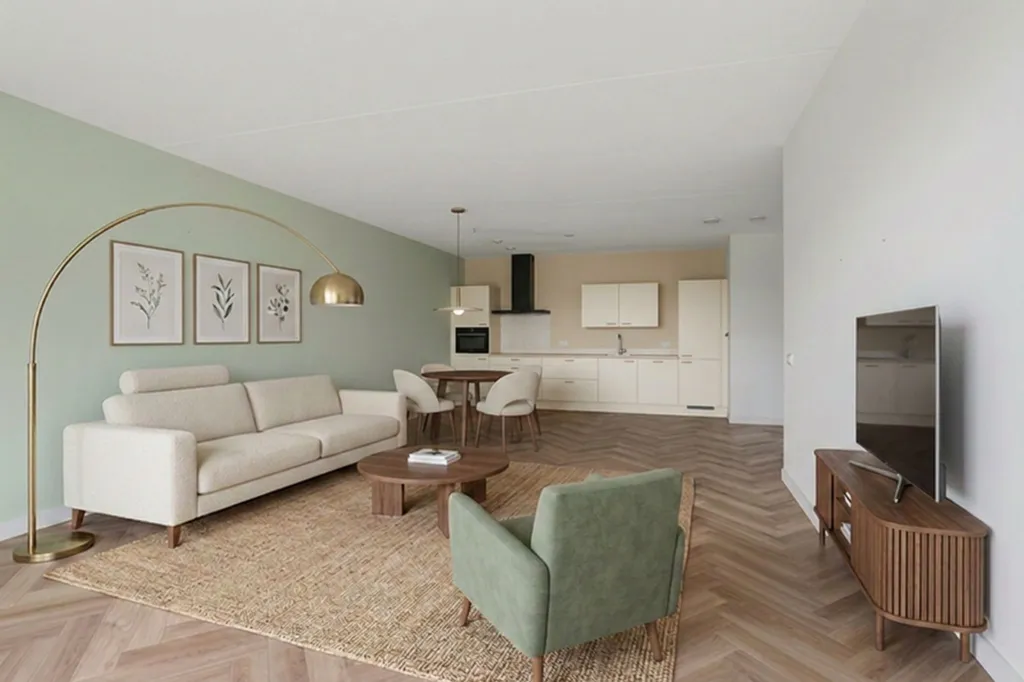 Séjour - Modern Apartment with Balcony in Zevenhuizen