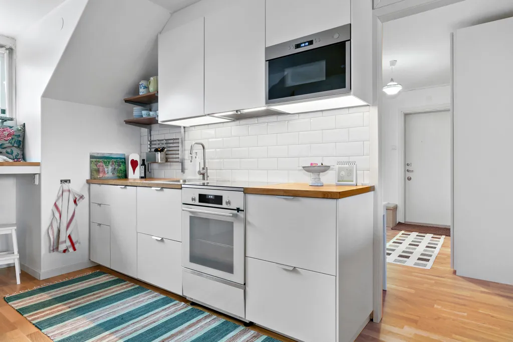 Köök - Charming Flat with Balcony in Rättvik