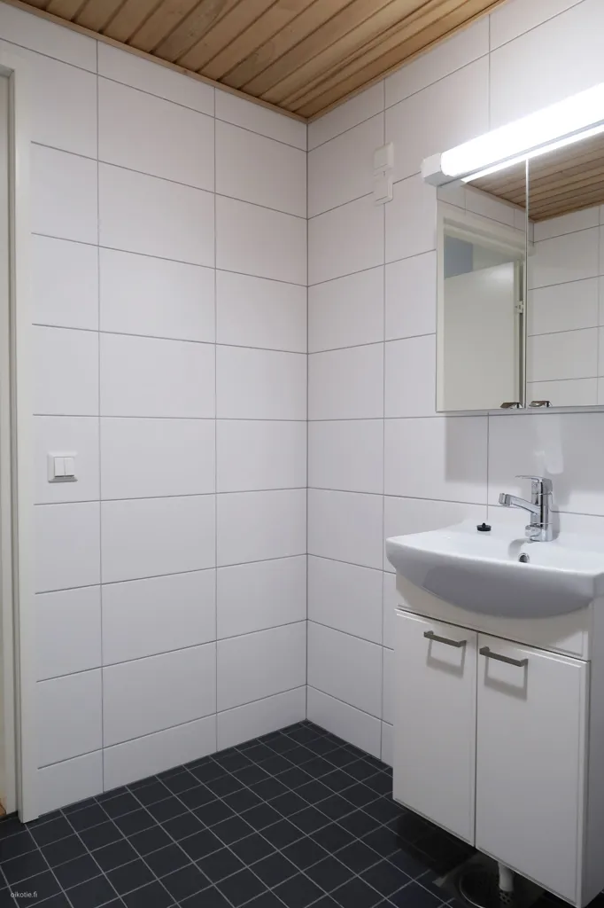 Bathrooms - Studio Flat with Balcony in Kupittaa, Turku