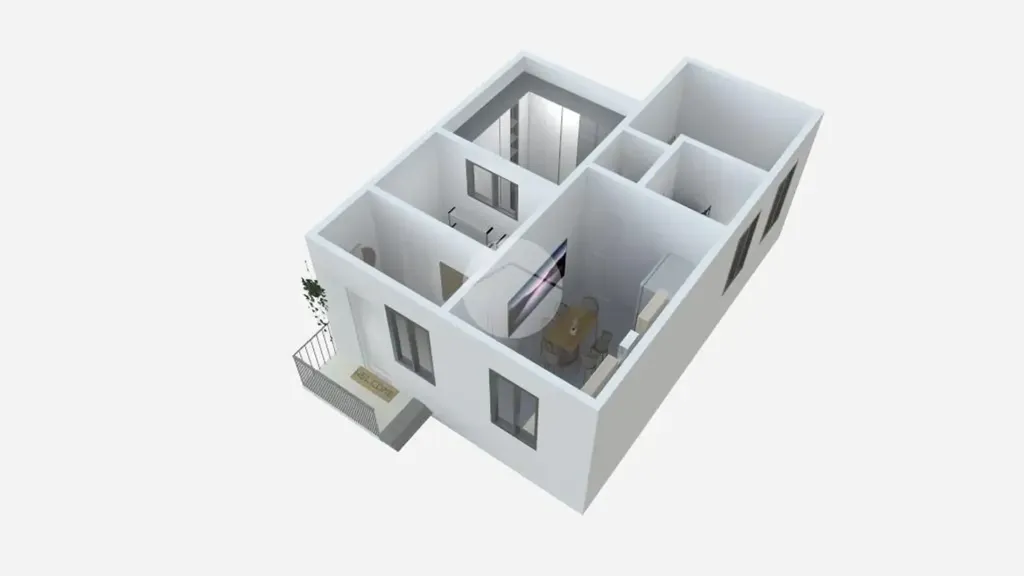 Plan - Twin-Storey Apartment with Garden in Palermo