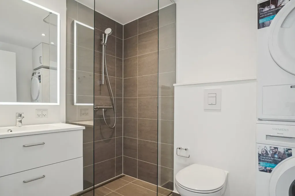 Salles de bain - 1-Bed Flat with Balcony in Hørsholm