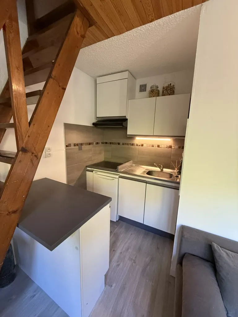 Köök - Duplex Studio with Ski Storage in Praloup