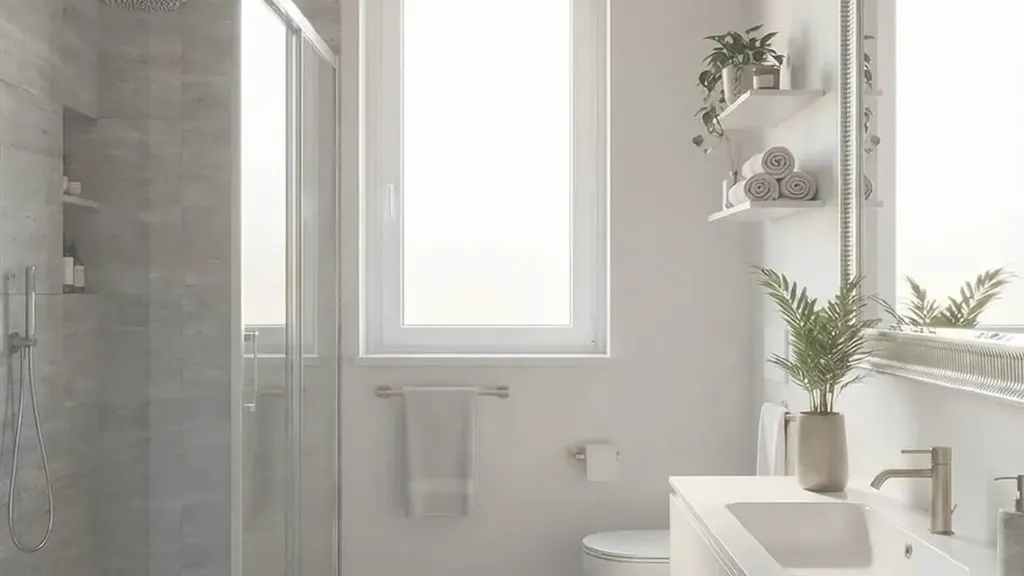 Bathrooms - New Apartment with Terrace in Follonica