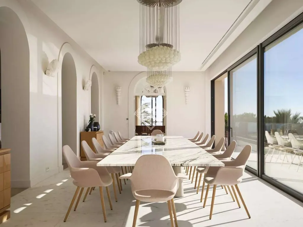 Dining Room - Iconic Villa with Sea View on Cannes Riviera