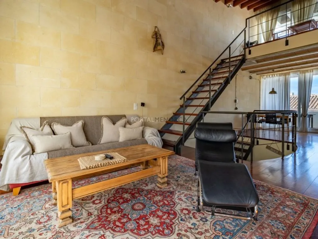 Living Room - Converted Factory House with Terraces in Mahón