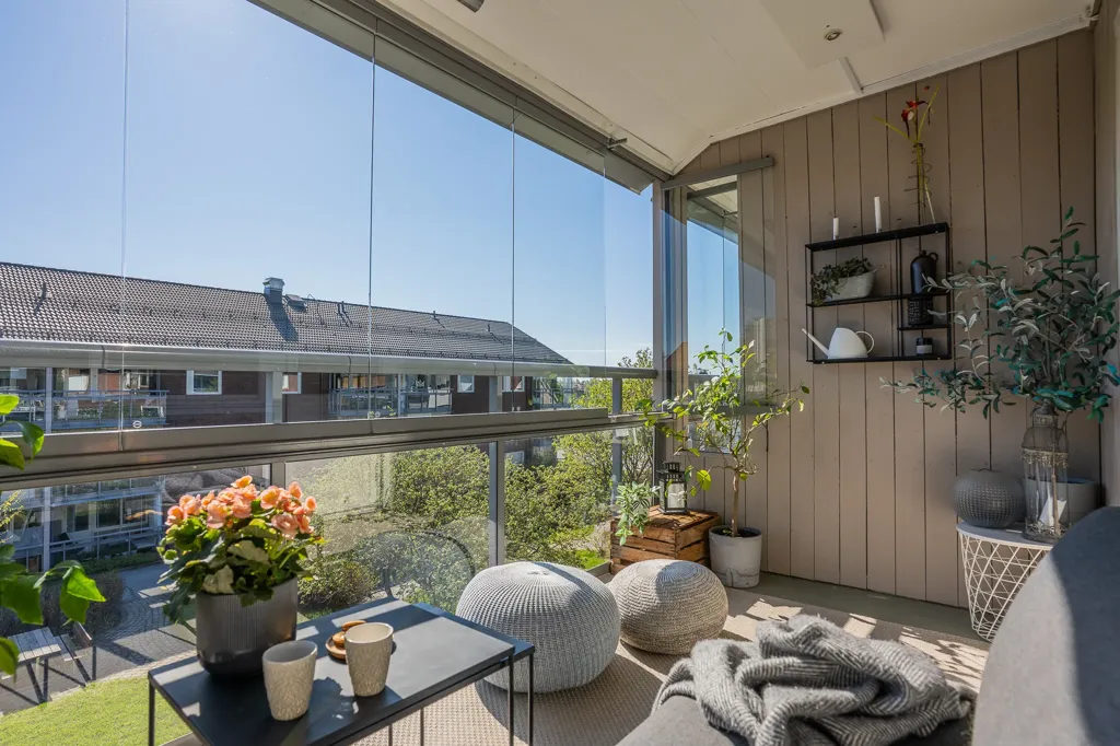 Balcon - Apartment with Garden and River View in Västerbotten