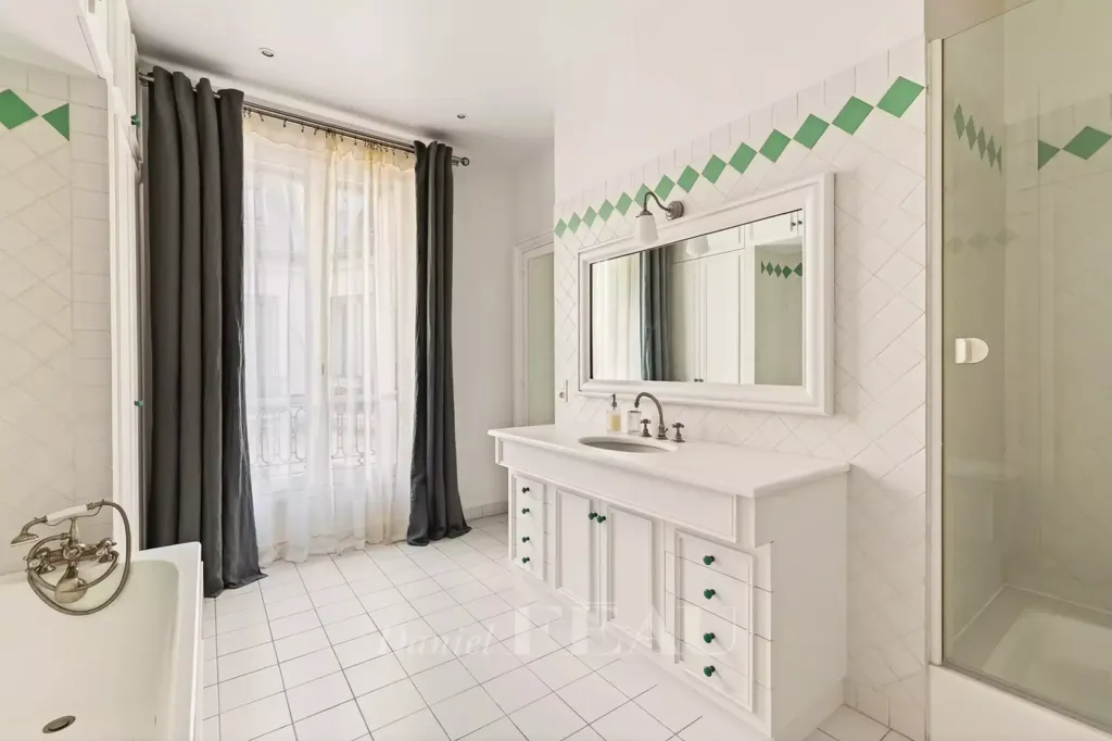 Bathrooms - Luxury Duplex with Balcony Views near Eiffel Tower