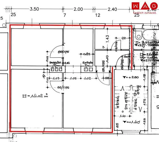 Planimetria - 2-Bedroom Apartment with Garden in Fohnsdorf