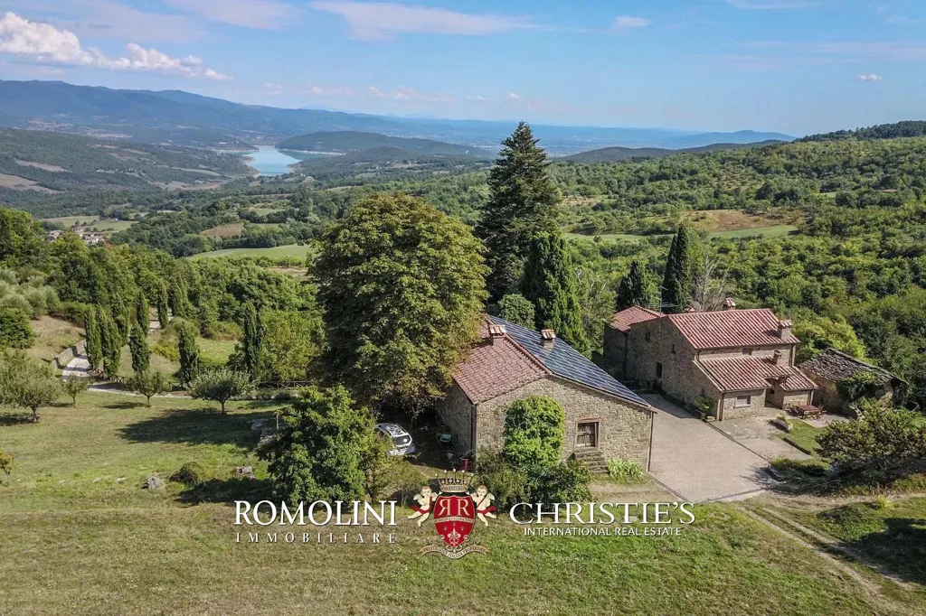 Vue aérienne - Organic Farm with Pool in Tuscany