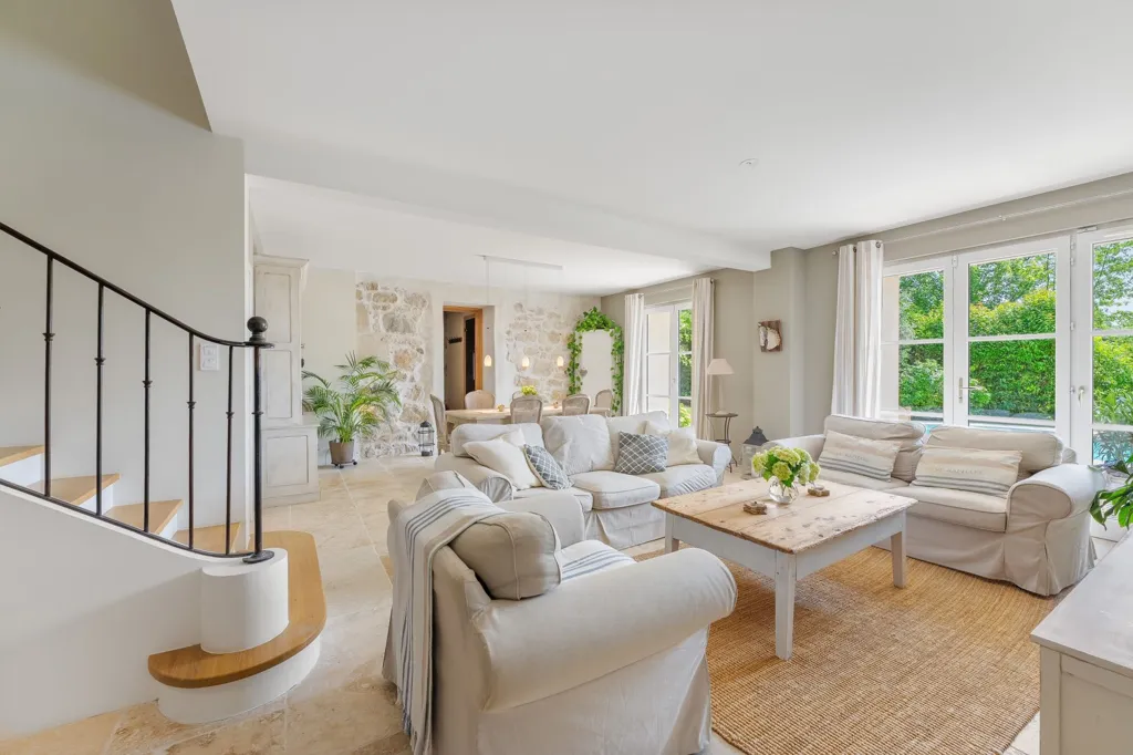 Living Room - Luxury House with Mont Blanc View near Geneva