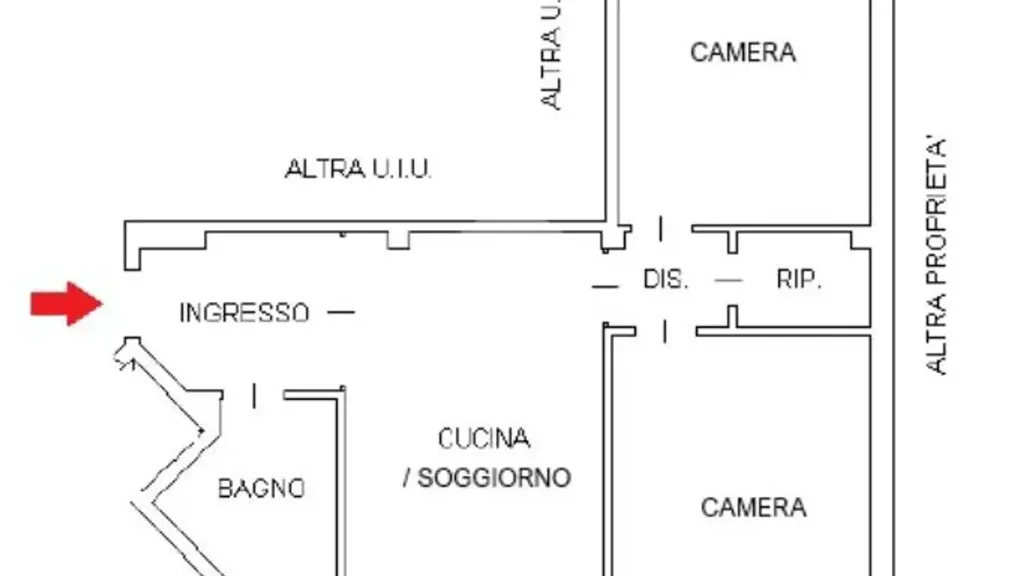 Floor Plan - Triplex with Double Exposure in Milan