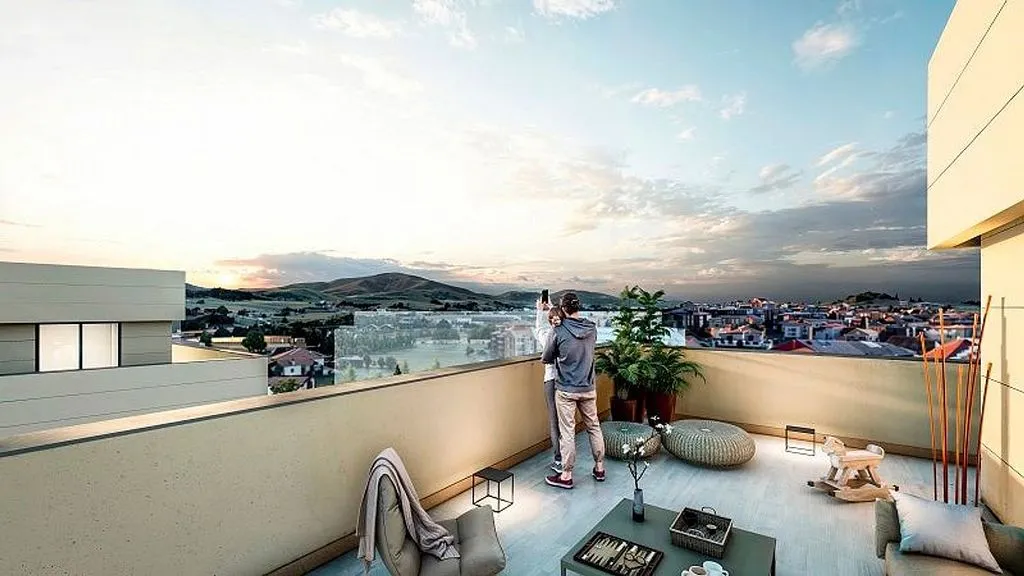 Terrace - New Apartment with Terrace in Mungia