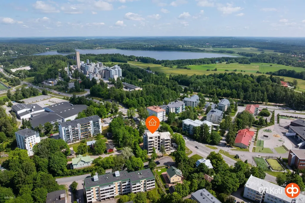 Vue aérienne - Modern Apartment with Sea View in Lohja Centre