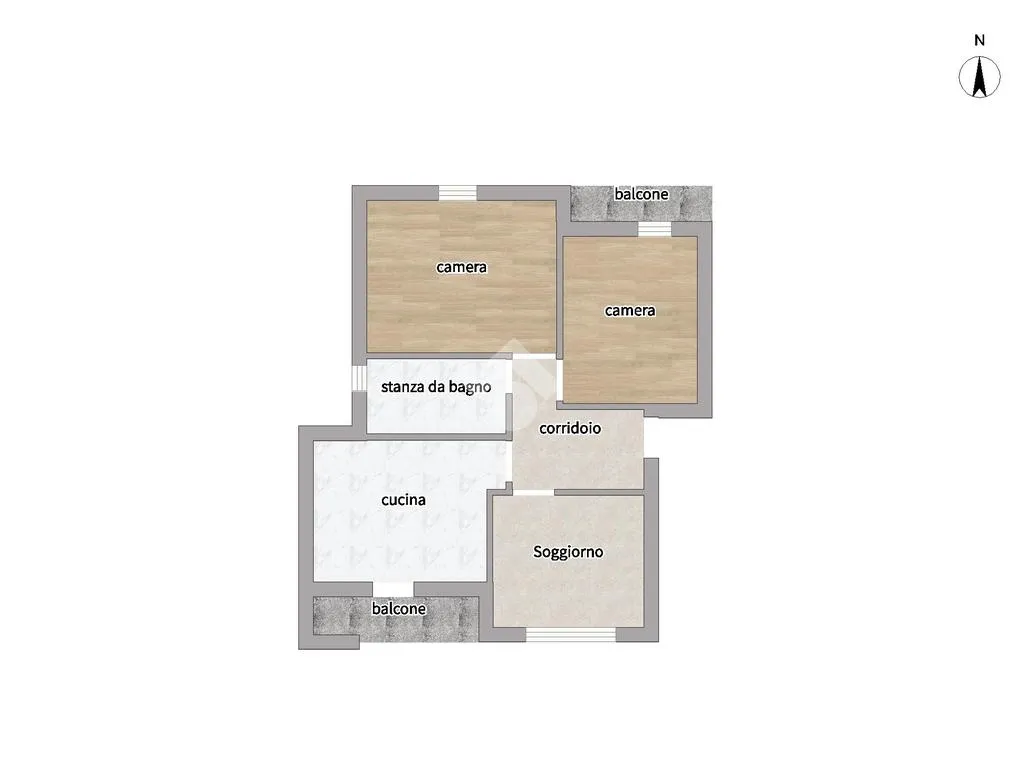 Plan - 3-Bedroom Apartment with Balcony in Medicina