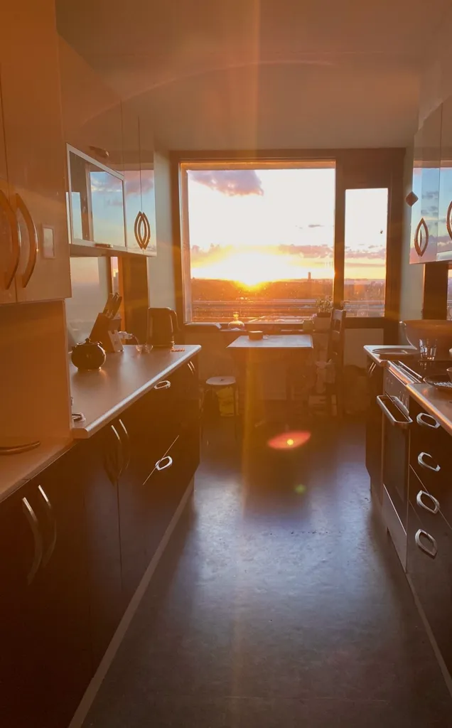 Köök - 1-Bedroom Apartment with Balcony in Aarhus
