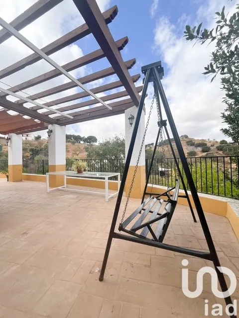 Terrace - Rustic Finca with Pool in Casabermeja