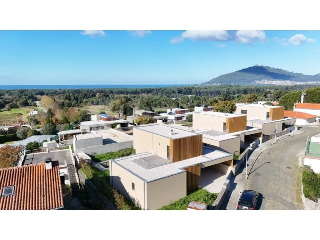 Aerial - Modern Villa with Pool near Caminha