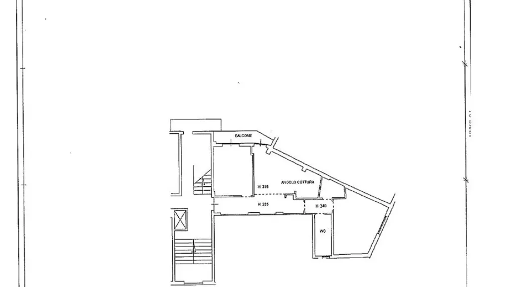 Plan - Rusticated Apartment with Balcony in Scandicci