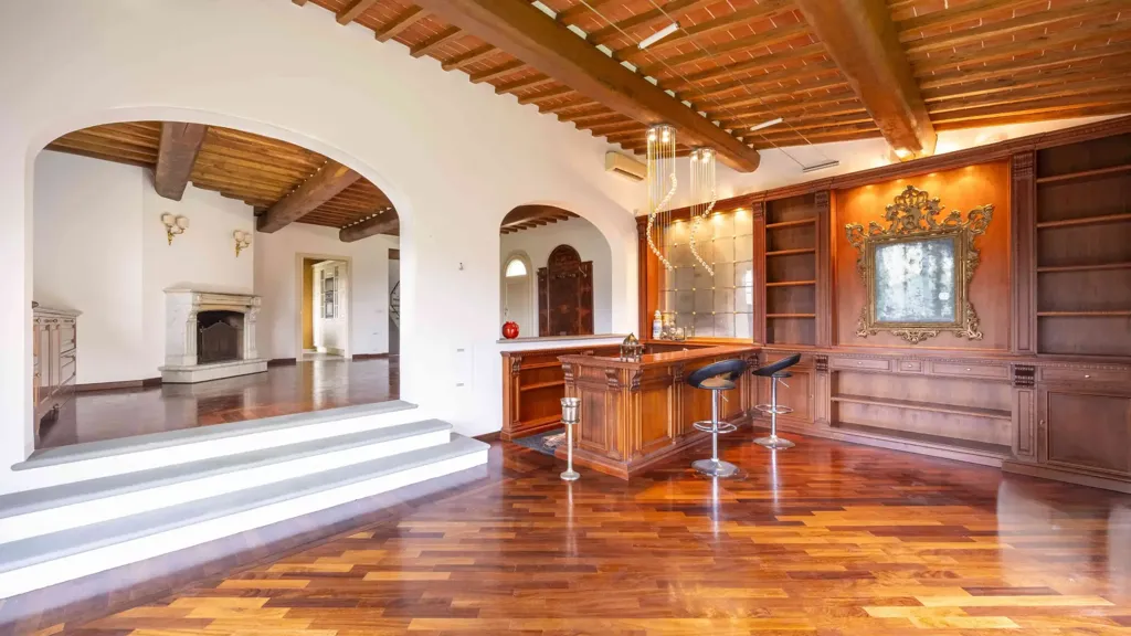 Living Room - Rustic Complex with Garden in Montespertoli