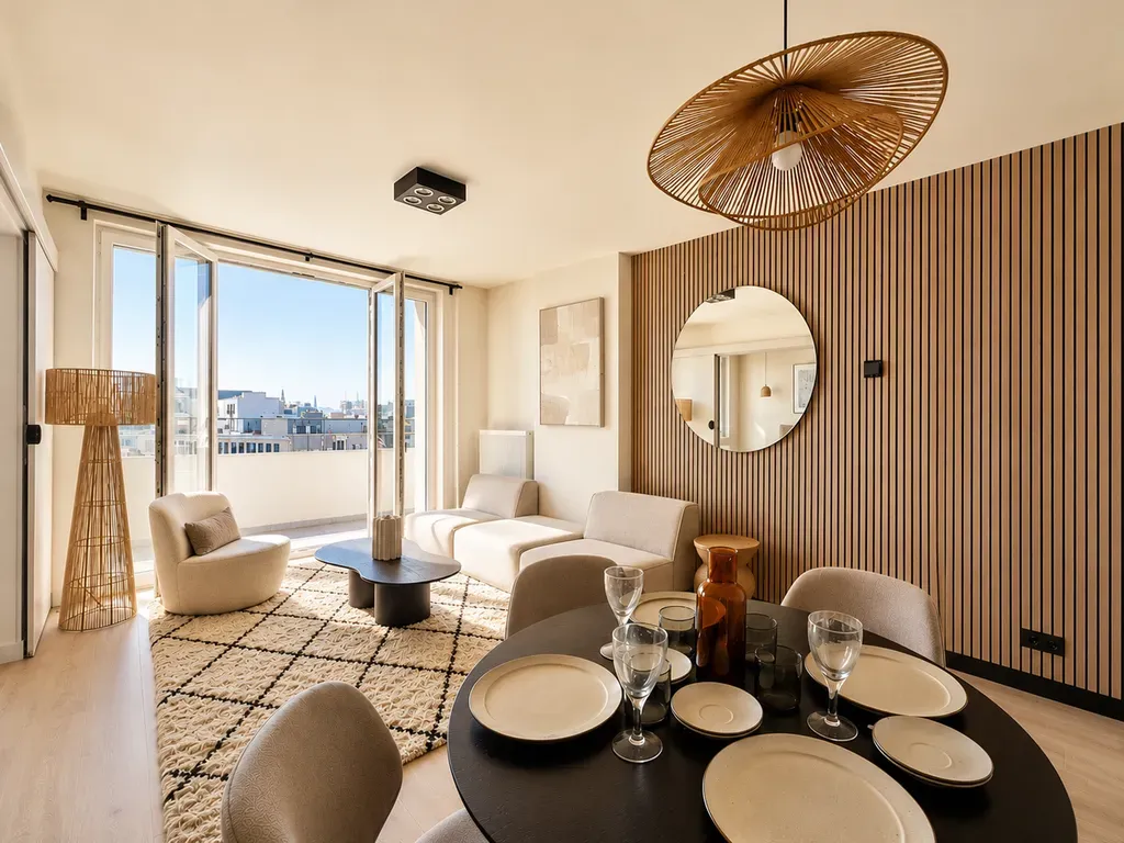 Söögituba - Penthouse with Terrace in Brussels Centre