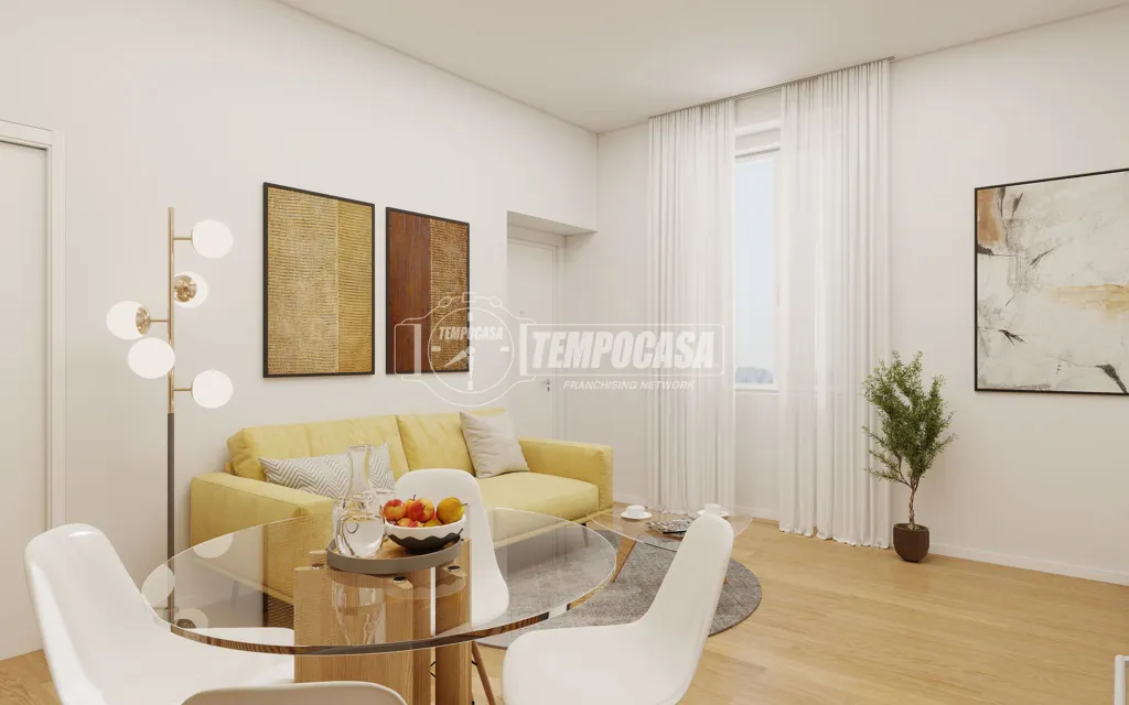 Soggiorno - Three-Bedroom Apartment in Historic Building, Milan