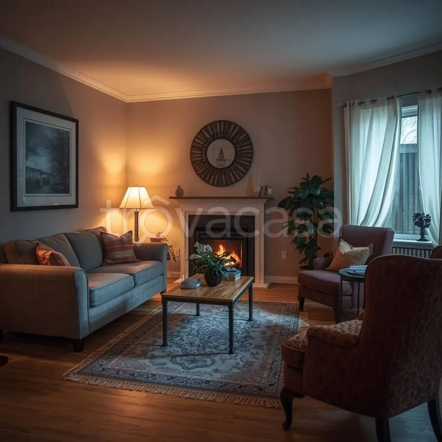 Living Room - Auctioned Apartment with Garden in Sant'Ippolito