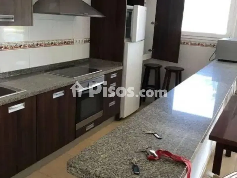 Kitchen - Apartment with Sea View in Cala de Bou