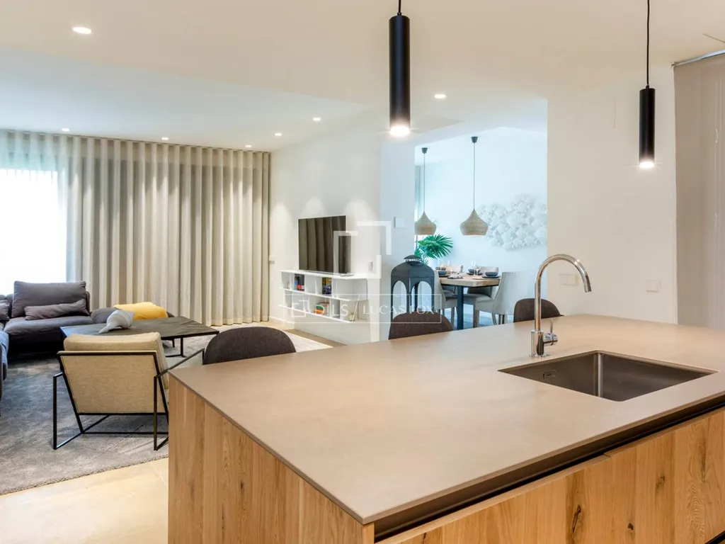 Köök - New-Build House with Sea View in Sa Riera