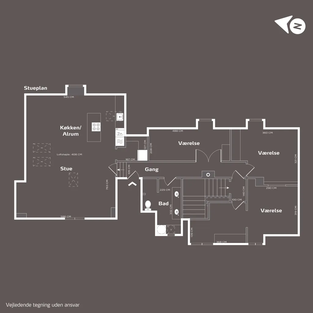 Plan - Modernised Townhouse with Coastal Access in Rungsted