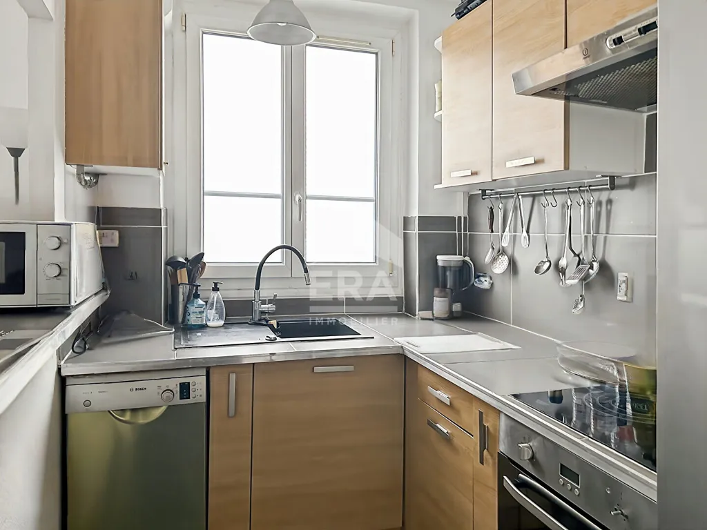Köök - Charming 3-Bed Flat in 16th Arrondissement, Paris