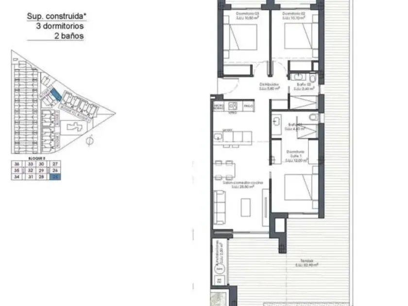 Planimetria - Newly Built Apartments with Pool in La Serena Golf