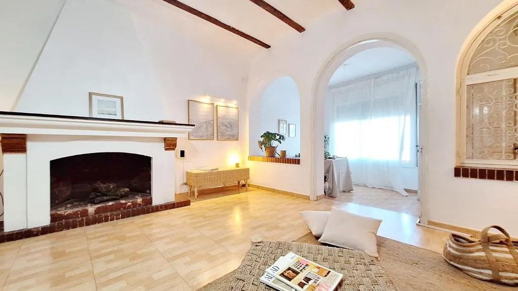 Salón - Villa con vistas al mar en Premià de Mar
