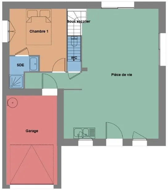 Plan - Maison à Construire avec Jardin à Les Iffs