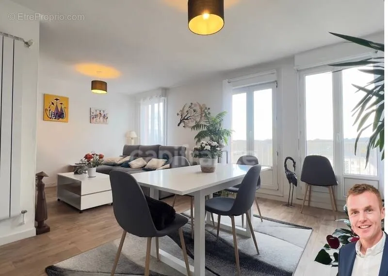 Salle à manger - Appartement T4 avec Balcon à Quimper-Sud