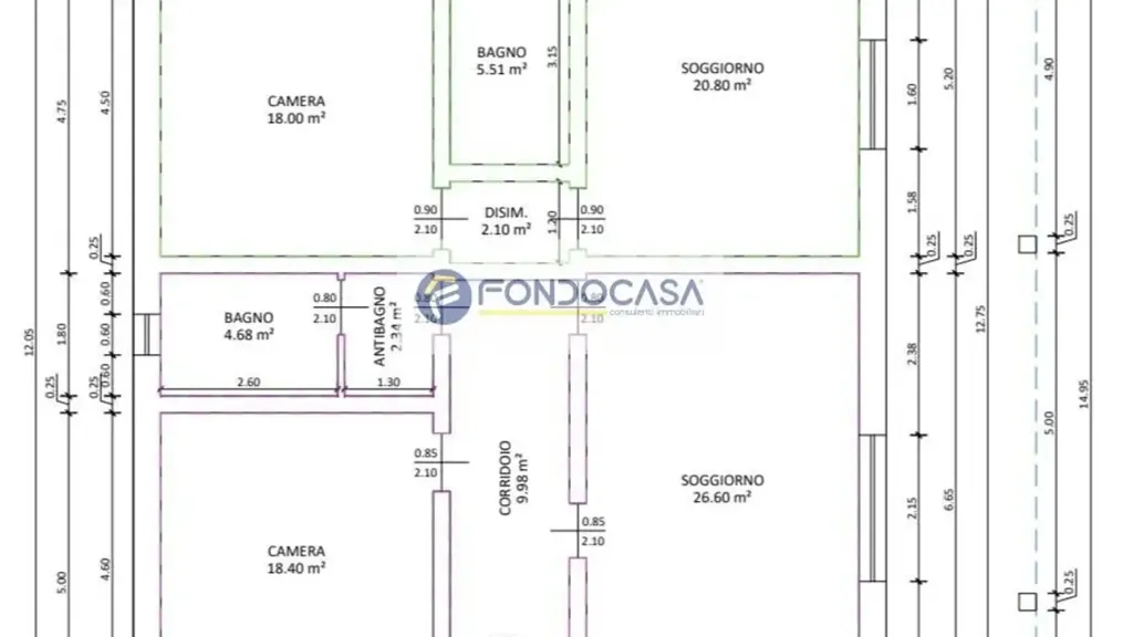 Plan - Villa with Pajara in Alliste