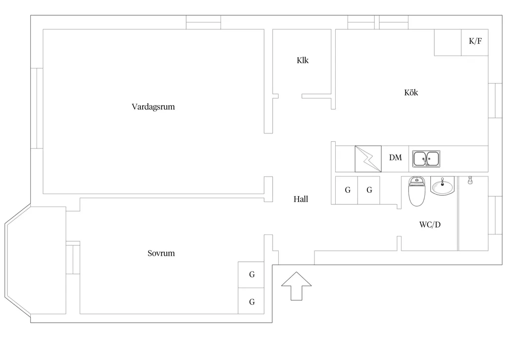 Plaan - Bright Two-Bedroom with Panoramic View in Stockholm