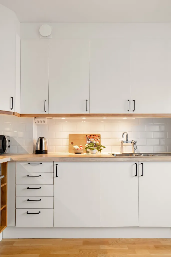 Köök - Renovated Two-Bedroom with Balcony in Trelleborg