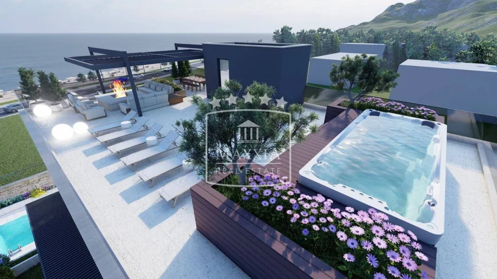 Piscine - Penthouse with Sea View in Sukošan