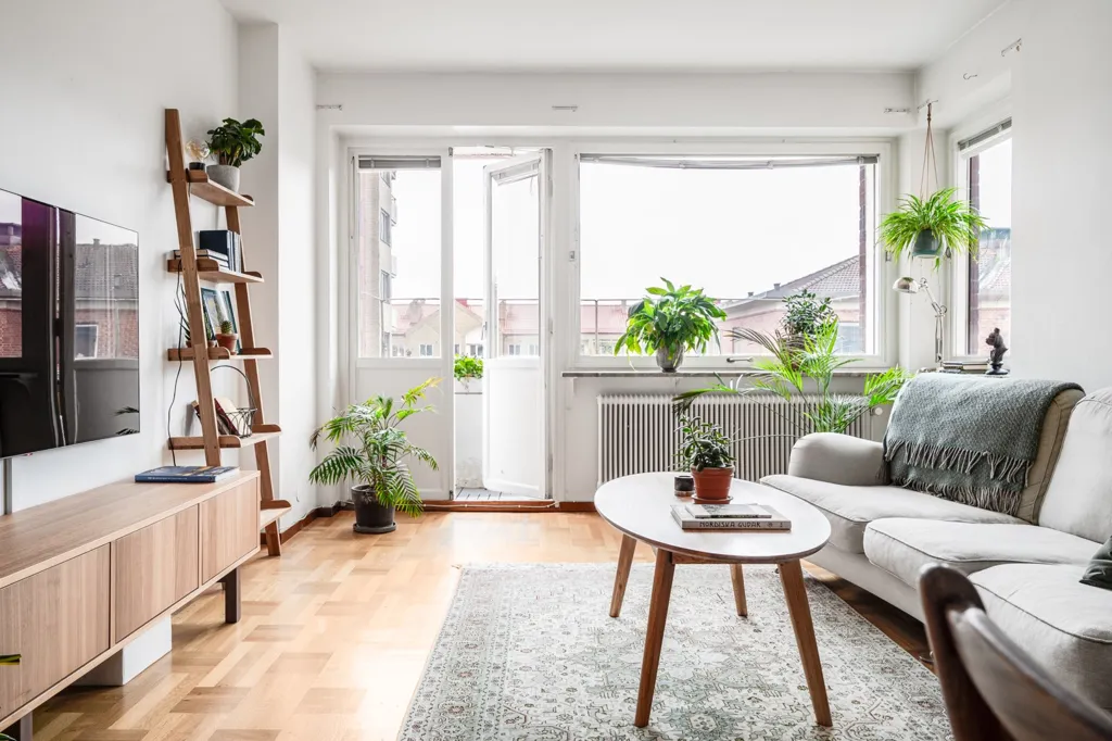 Elutuba - Fifties-Style Flat with Balcony in Malmö