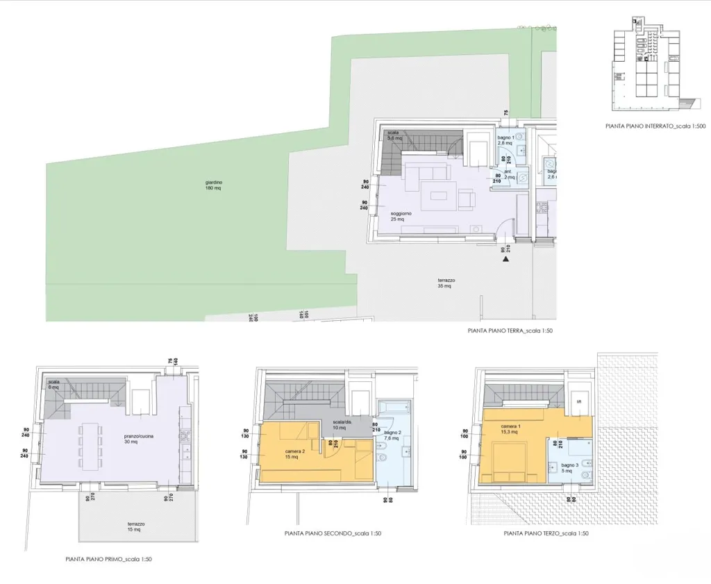 Planimetria - Modern Apartment with Domotics in Erba