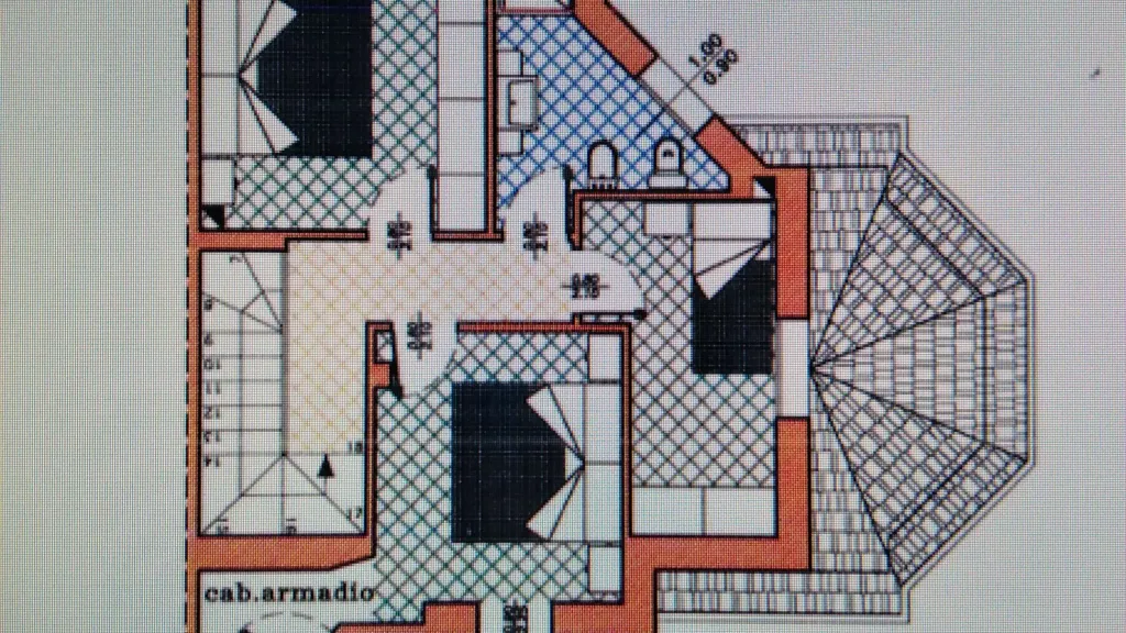 Plan - Villa Portion with Open Space in Prignano Sulla Secchia